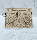 Jeu coquin en bois gravé au laser pour couple