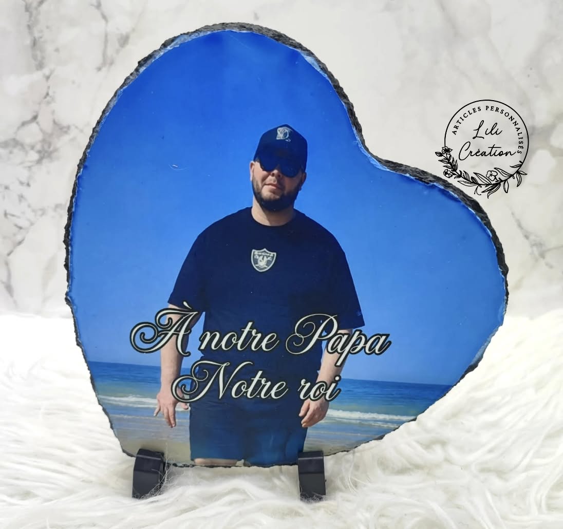 Votre photo sur ardoise personnalisée !