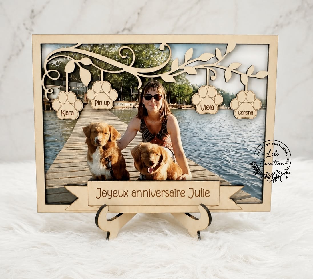 🐾 Cadre photo personnalisé animaux de compagnie 🐾