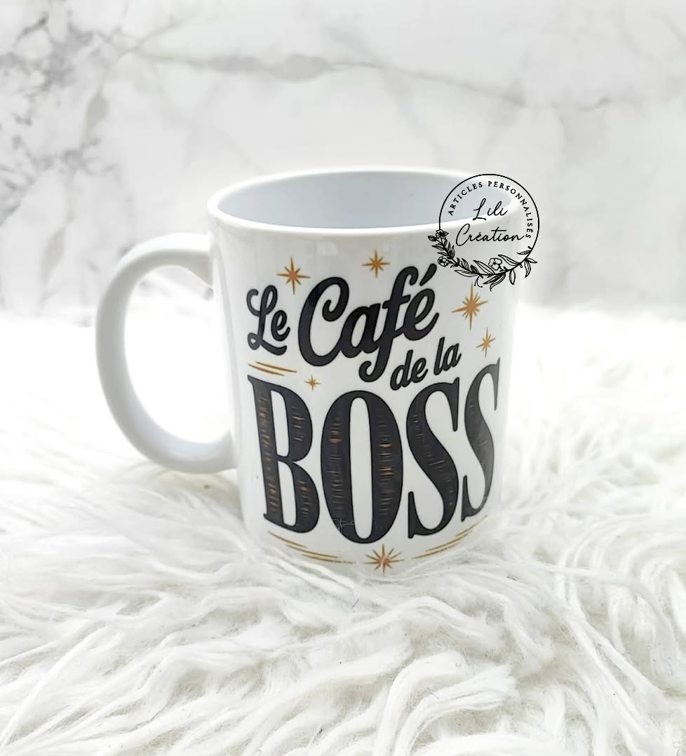 ☕ Mug « Le Café du ou de la BOSS » 👑✨