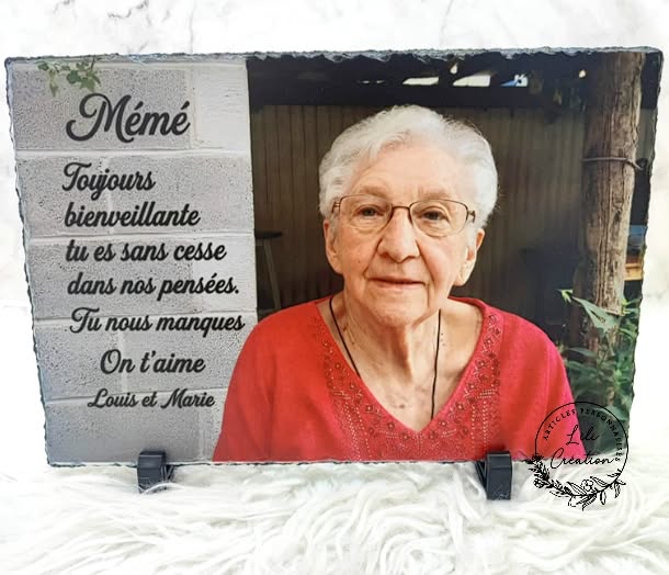 Votre photo sur ardoise personnalisée !