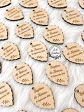 Etiquettes feuilles 3.50cm