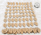 Etiquettes feuilles 3.50cm