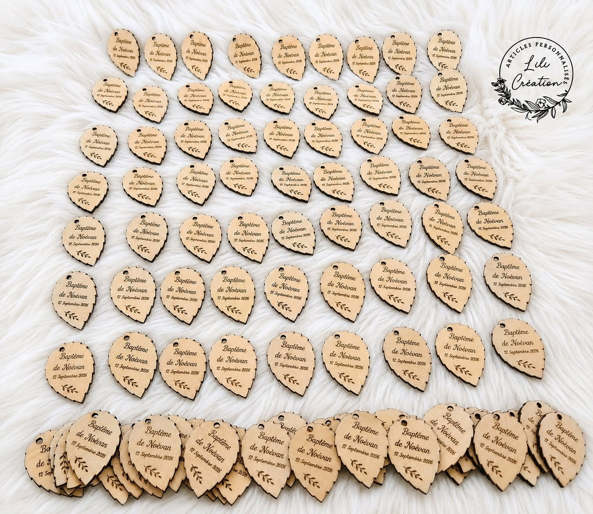 Etiquettes feuilles 3.50cm