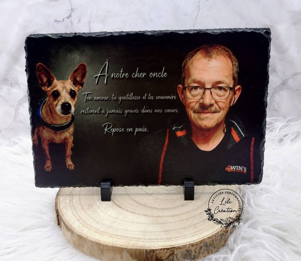 Votre photo sur ardoise personnalisée !