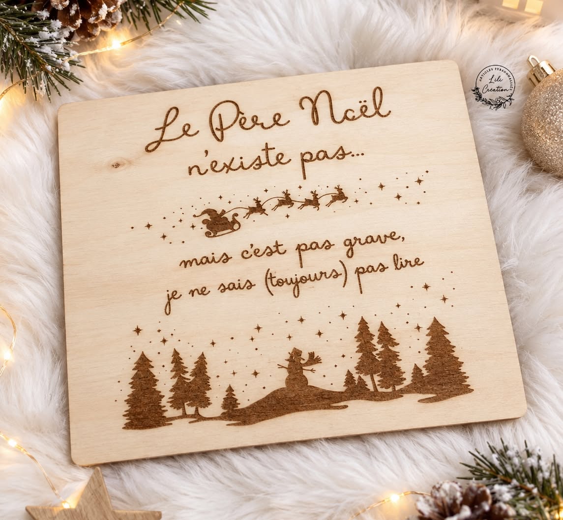 Pancarte "Le père noël n'existe pas"