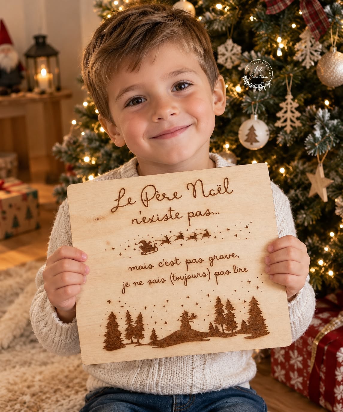 Pancarte "Le père noël n'existe pas"