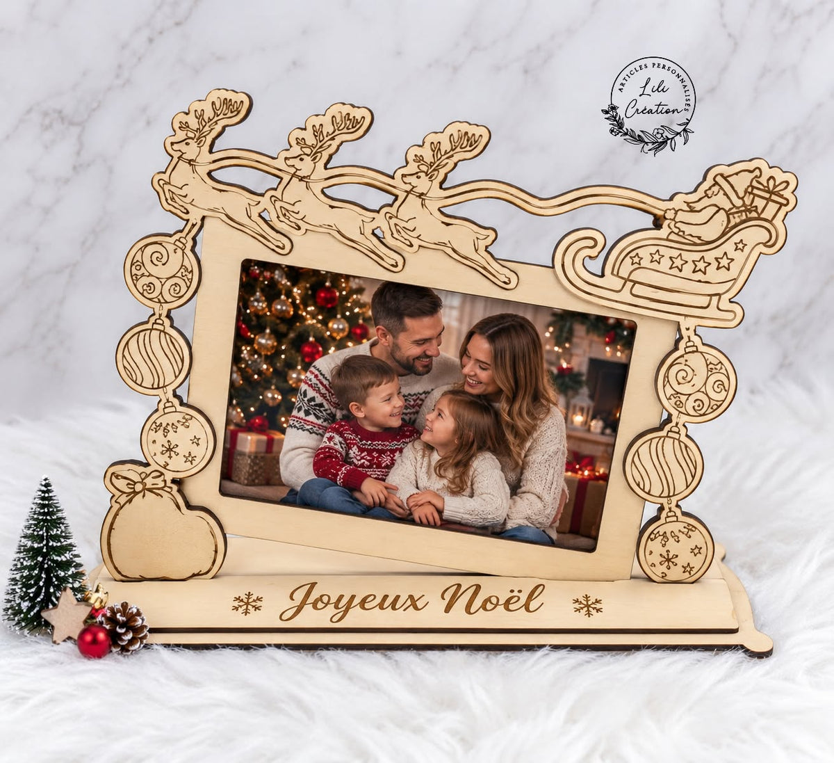 Cadre photo de Noël – Souvenir magique avec photo incluse