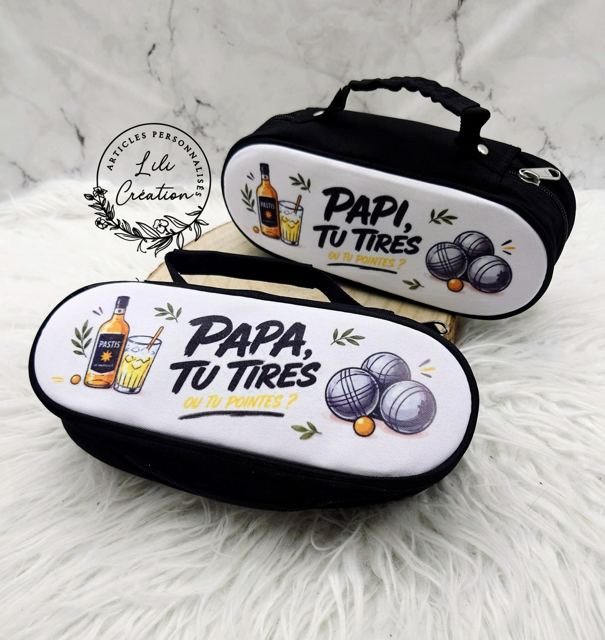 Sacoches de rangement pour boules de pétanque - 3 modèles au choix