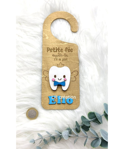 Accroche de porte personnalisée porte pièce – Petite Souris ou Petite Fée
