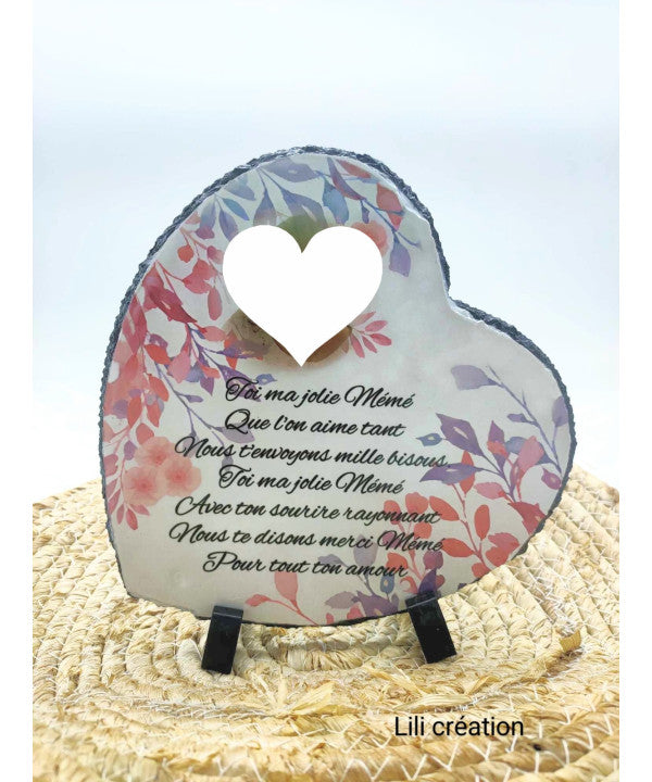 Plaque commémorative – Branchages roses