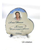 Plaque commémorative – Cœur sur le sable