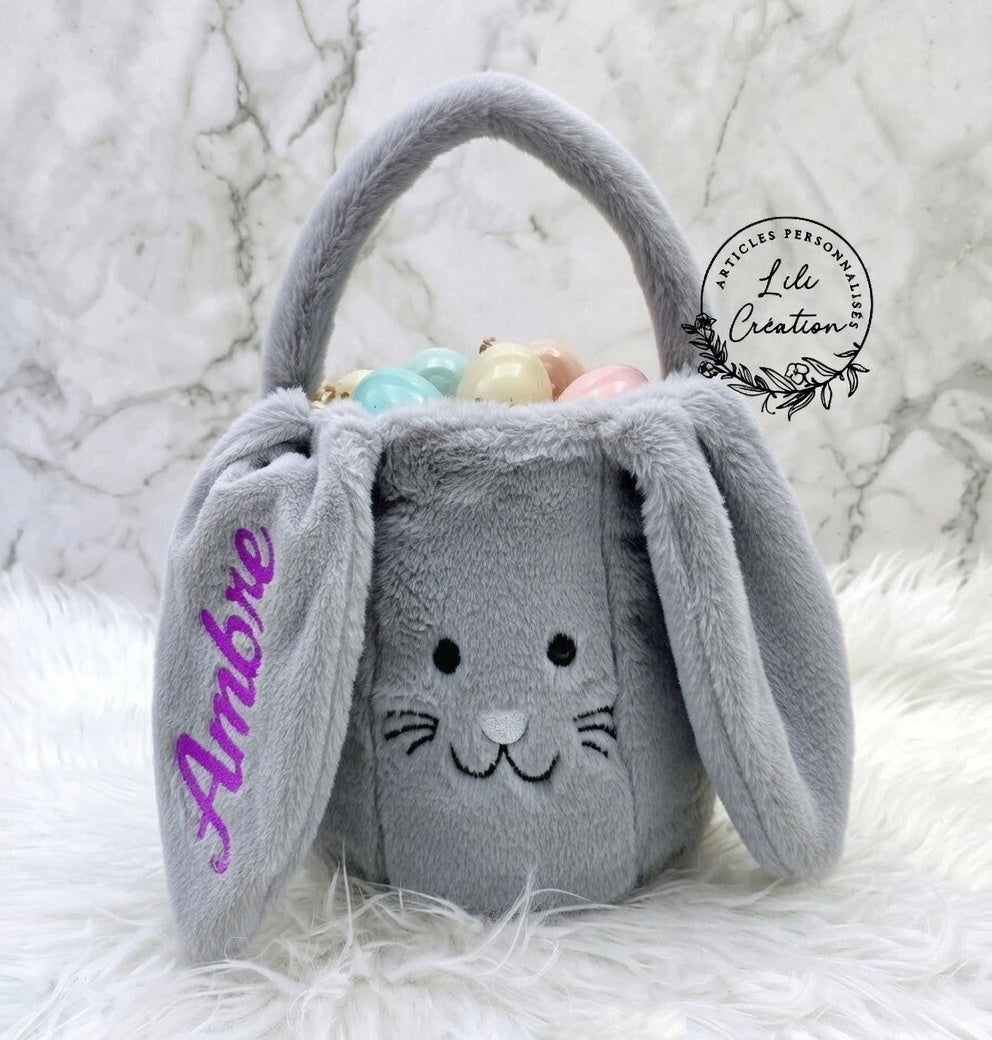 Sac Lapin en Peluche Personnalisé - Un Compagnon Douillet pour Votre Enfant