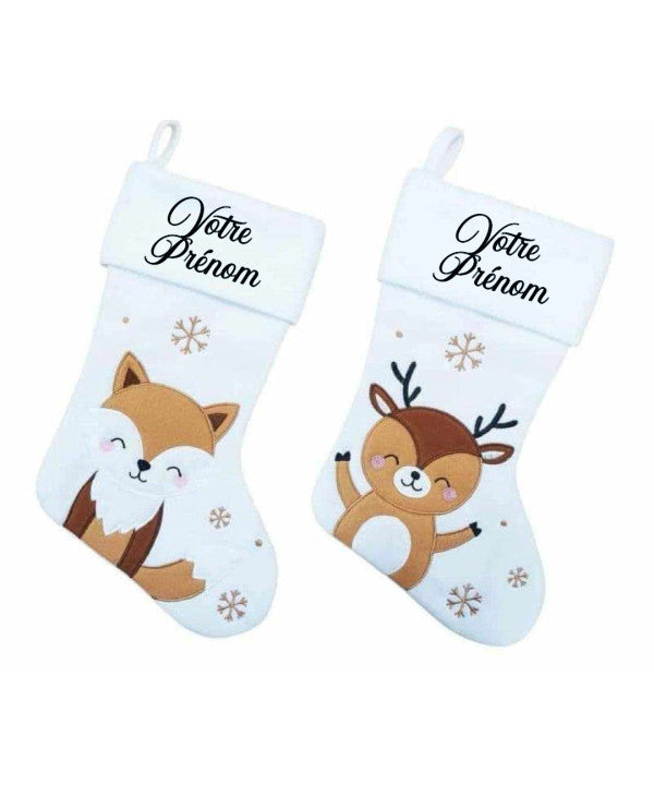 Bottes bébé renne et bébé renardeau