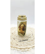 Bougie funéraire en verre personnalisée