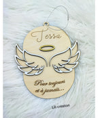 Boule ange en bois
