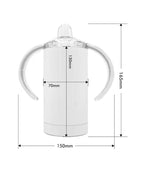 Gobelet isotherme personnalisable - Le biberon 2 en 1 pour apprendre à boire comme un grand !