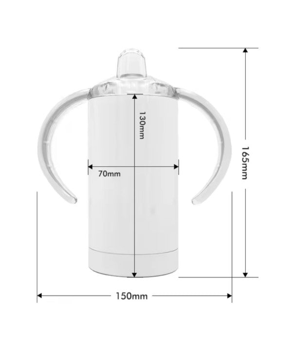 Gobelet isotherme personnalisable - Le biberon 2 en 1 pour apprendre à boire comme un grand !
