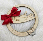 Rond porte bracelet de naissance personnalisé