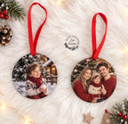 Boules plates de Noël personnalisées
