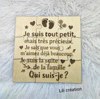 Puzzle en bois personnalisé – Annonce de grossesse / Demande parrain/marraine ou autre