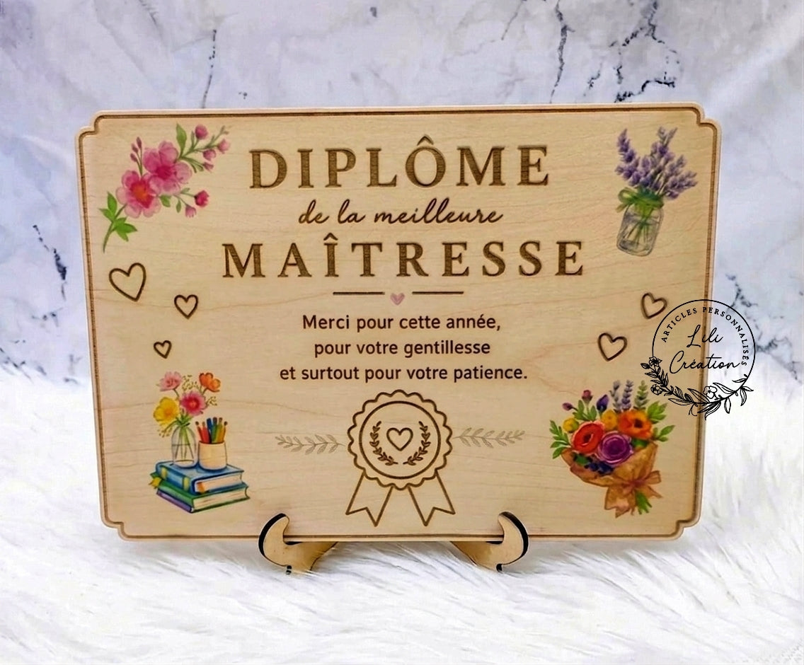 Le diplôme officiel des personnes qui comptent le plus pour vos enfants ❤️