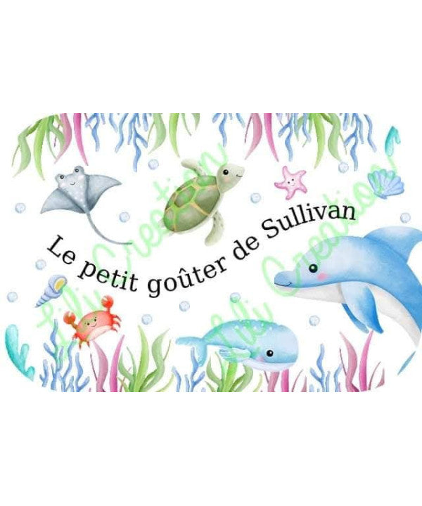 Kit rentrée scolaire, thème : Animaux de la mer