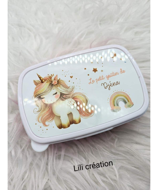 Kit rentrée scolaire, thème : Licorne arc en ciel
