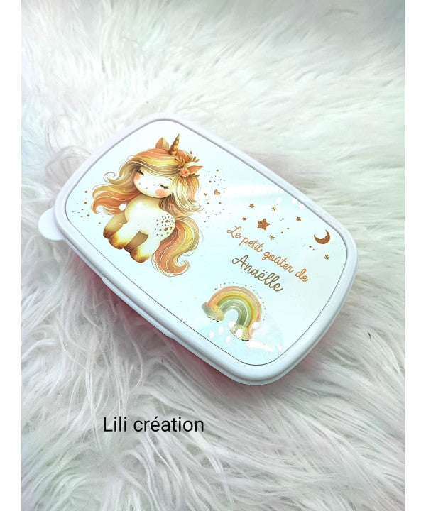 Kit rentrée scolaire, thème : Licorne arc en ciel