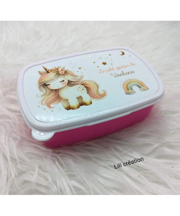 Kit rentrée scolaire, thème : Licorne arc en ciel