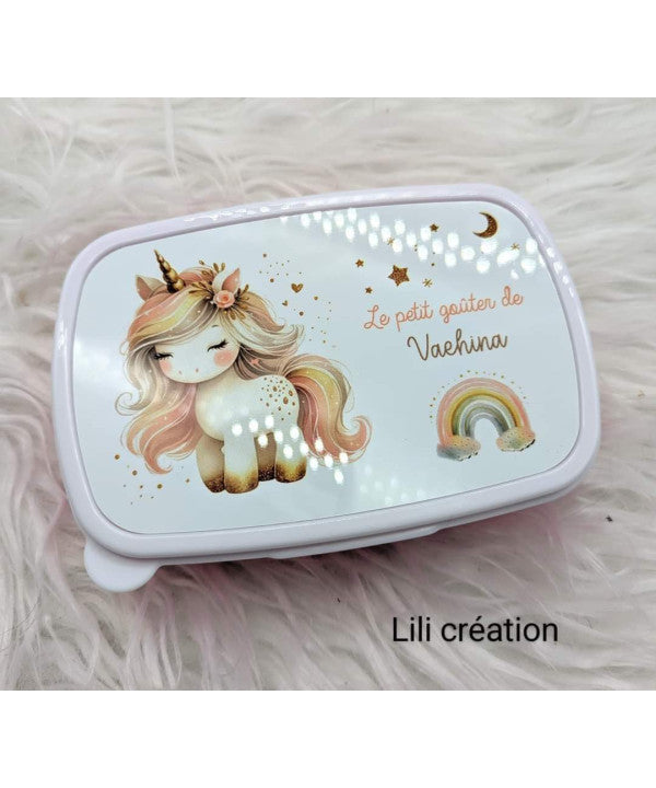 Kit rentrée scolaire, thème : Licorne arc en ciel