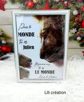 Cadre lionceaux "Pour le monde es... mais pour nous tu es le monde"