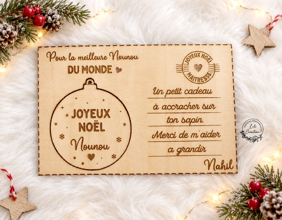 🎄✨ Carte de vœux de Noël originale et personnalisée ! 🎁