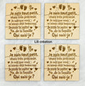 Puzzle en bois personnalisé – Annonce de grossesse / Demande parrain/marraine ou autre