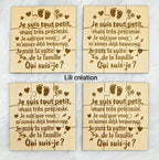 Puzzle en bois personnalisé – Annonce de grossesse / Demande parrain/marraine ou autre