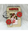 Magnet fleuri avec photo pour Maman / Mamie / Nounou / Tata .....
