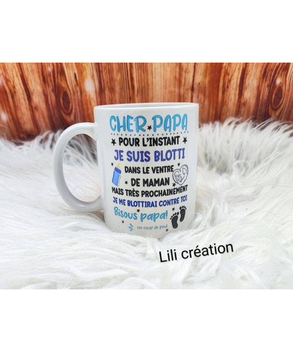 Mug "Cher Papa" – Un doux message venu du ventre
