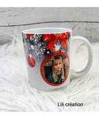 Mug de Noël personnalisé à 2 photos