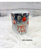 Mug de Noël personnalisé à 2 photos