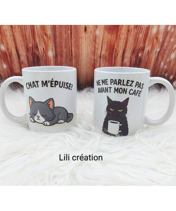 Mugs solidaires – Association "Les Chats Buleux" 🐾