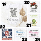 Body personnalisé - Plusieurs modèles disponibles