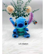 Peluche Stitch personnalisée 20 cm rose ou bleue