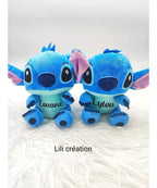 Peluche Stitch personnalisée 20 cm rose ou bleue