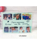 Planche Apéritive Personnalisée en verre - Version anniversaire