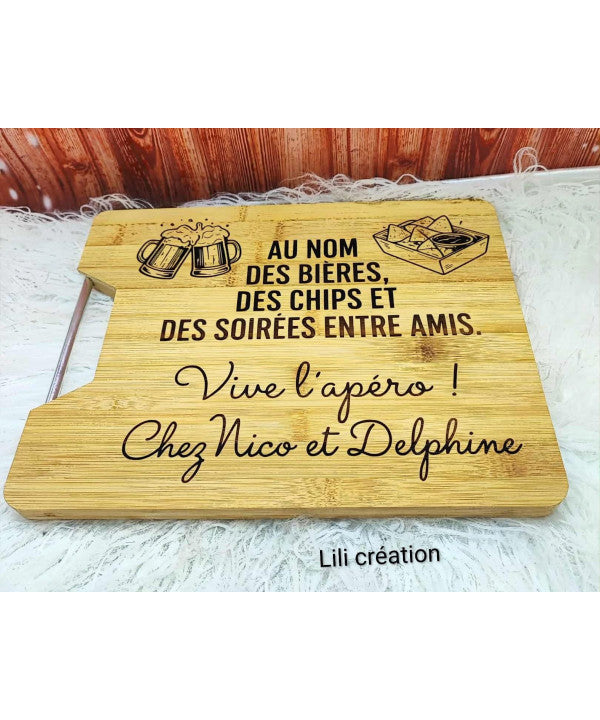 Planche Apéro Personnalisée – Modèle « Vive l'apéro ! »