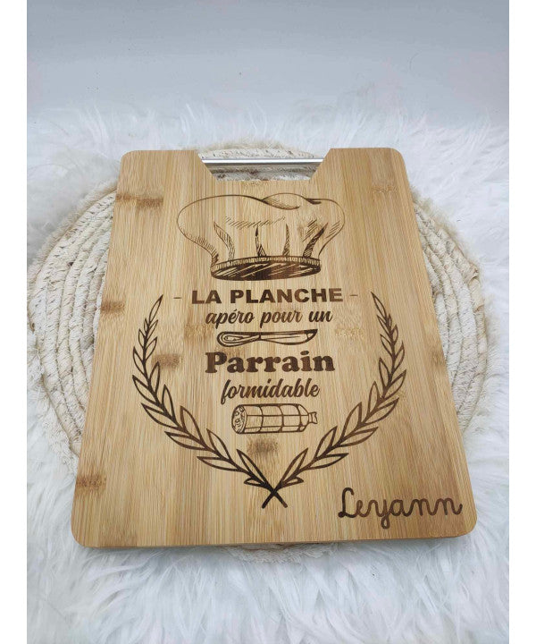 Planche Apéro Personnalisée – Modèle « Planche à saucisson »