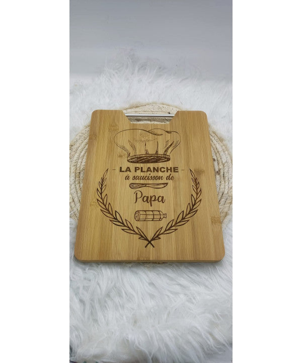 Planche Apéro Personnalisée – Modèle « Planche à saucisson »