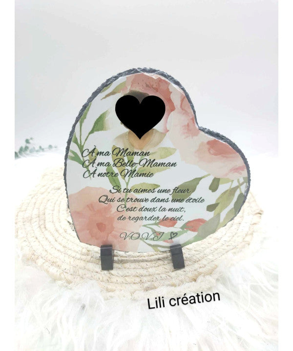 Plaque commémorative – Aquarelle de fleurs