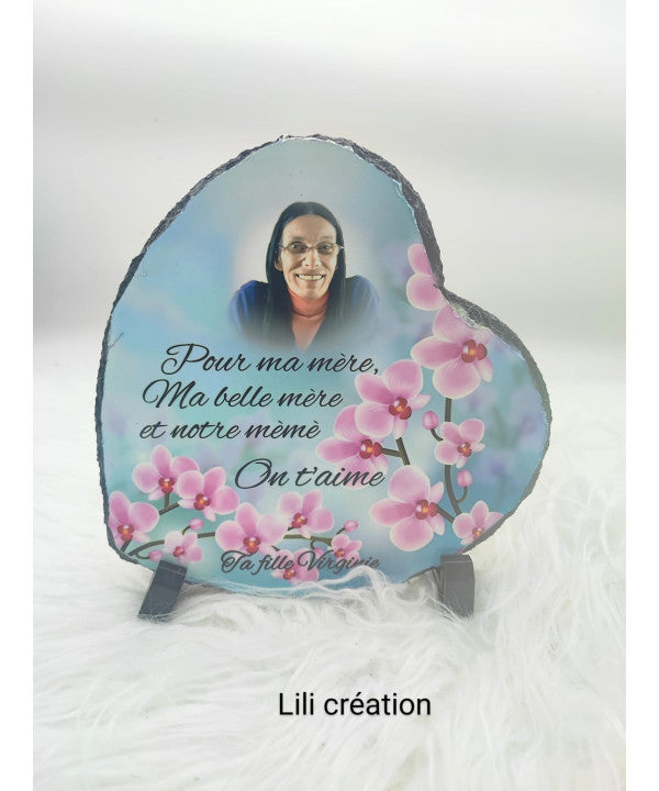 Plaque commémorative – Orchidées roses