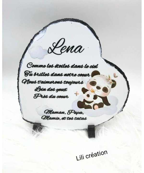 Plaque commémorative – Bébé Panda